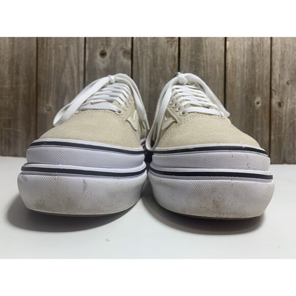 VANS SUPER COMFYCUSH PLATFORM CANVAS SANDSHELL WOMEN'S SIZE 8.5 Shoes - Picture 3 of 10